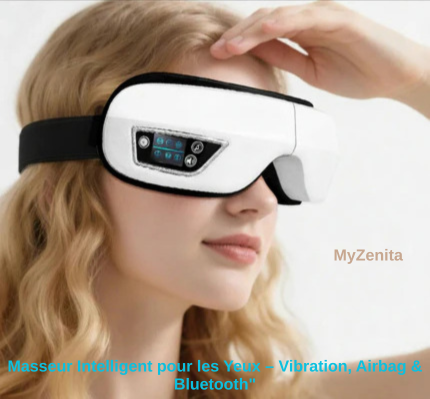 Masseur Intelligent pour les Yeux – Vibration, Airbag & Bluetooth