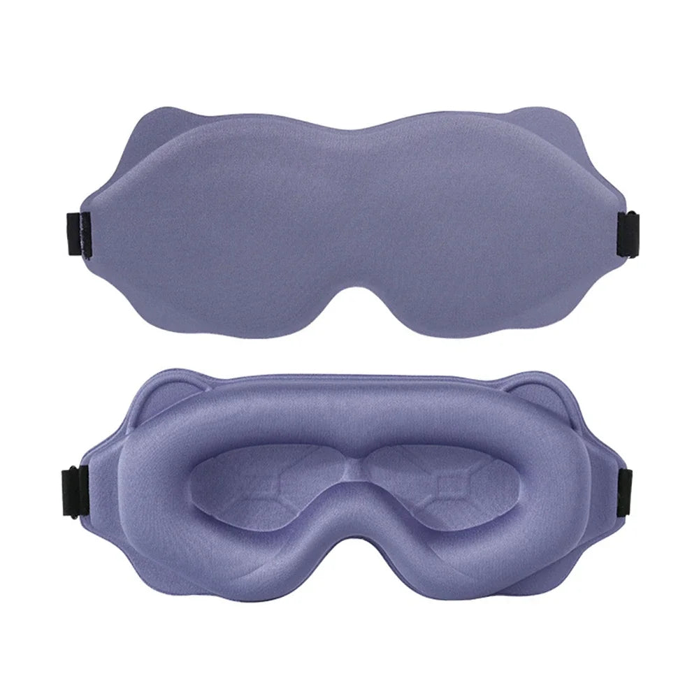 Masque de Nuit 3D – Anti-Lumière Rembourré | Sommeil Profond | Livraison Offerte