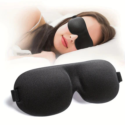 Masque de Nuit 3D – Anti-Lumière Rembourré | Sommeil Profond | Livraison Offerte