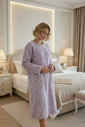 Robe de Nuit Polaire Femme – Longue & Ultra Douce