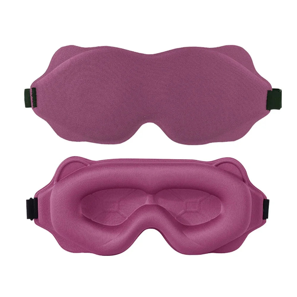 Masque de Nuit 3D – Anti-Lumière Rembourré | Sommeil Profond | Livraison Offerte