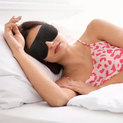 Masque de Nuit 3D – Anti-Lumière Rembourré | Sommeil Profond | Livraison Offerte