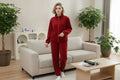 Ensemble Pyjama Femme en Polaire Corail – Confort Chaud & Décontracté Hiver