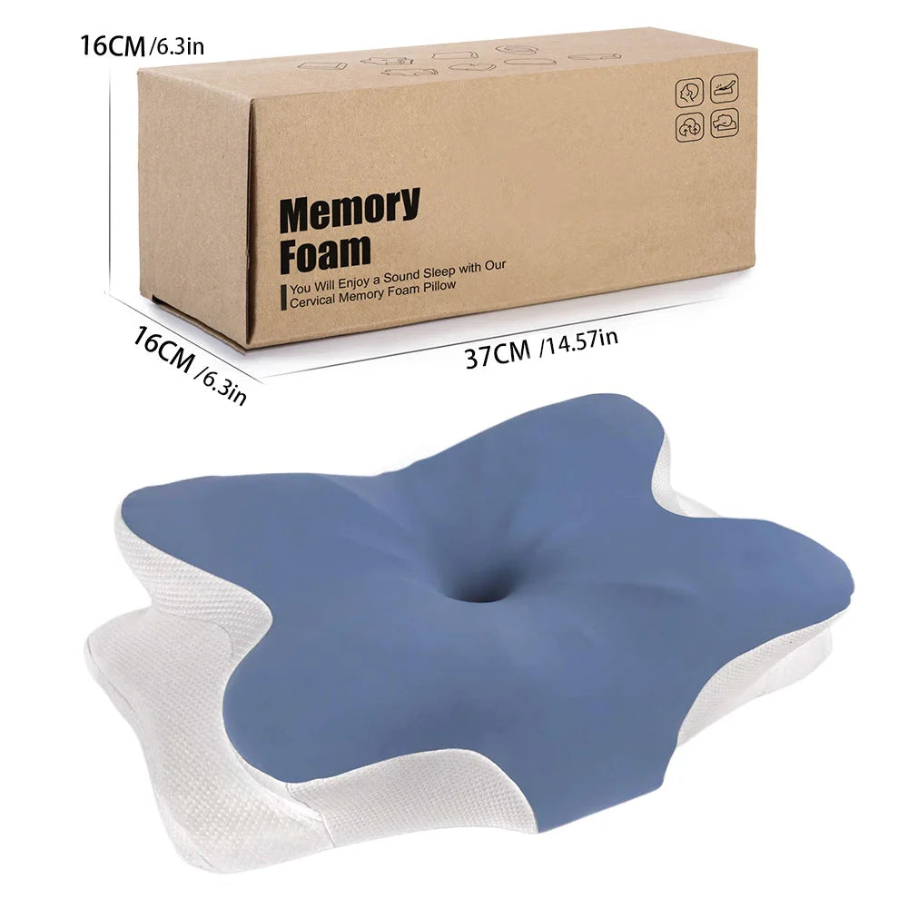 Oreiller Cervical à Mémoire de Forme Rafraîchissant Ice Silk 63x42,5cm – Housse Lavable