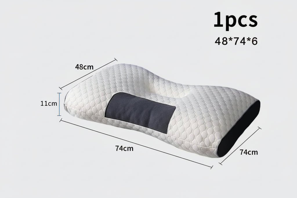 Oreiller Cervical Orthopédique en Fibre de Soja – Massage & Confort pour Dormir