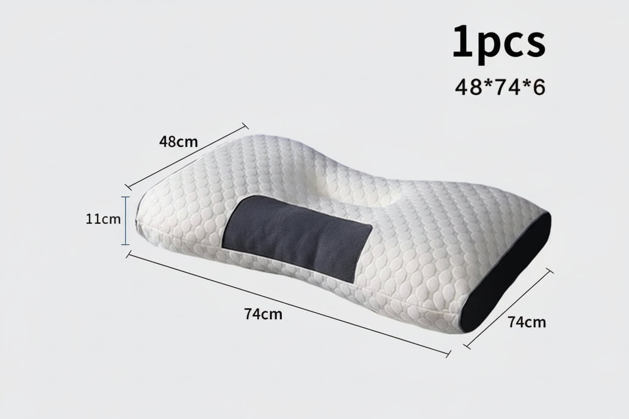 Oreiller Cervical Orthopédique en Fibre de Soja – Massage & Confort pour Dormir