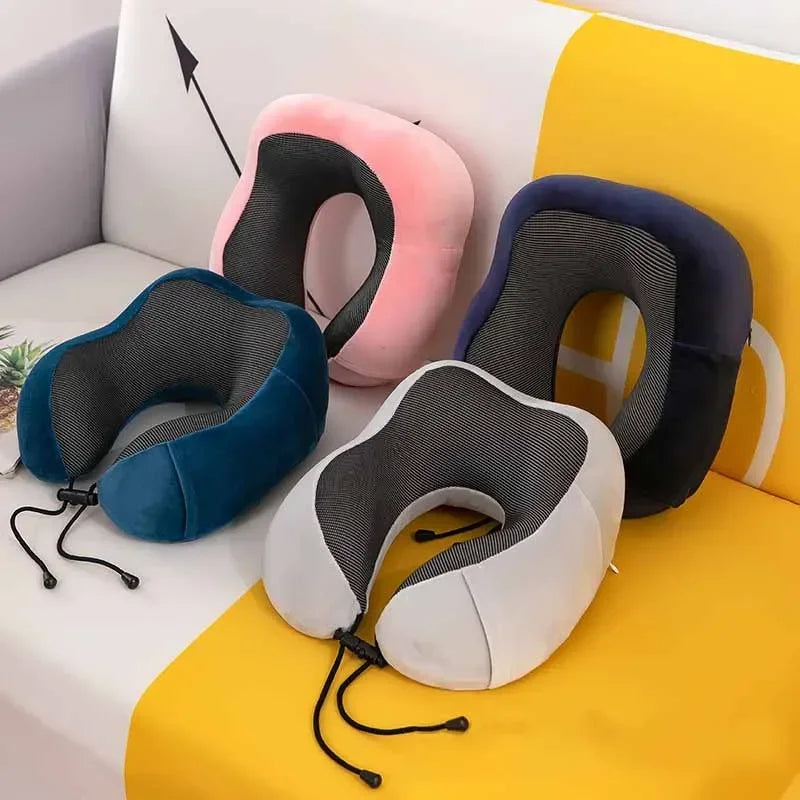 Oreiller de Voyage en Forme de U – Mémoire de Forme Douce 6 Coloris | Livraison Offerte