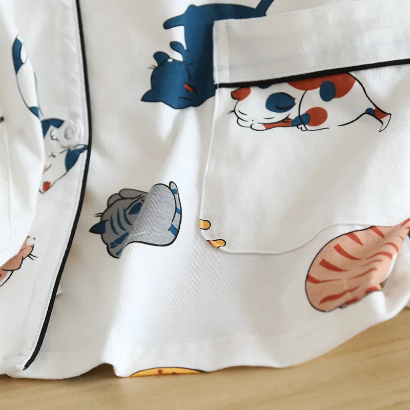 Ensemble Pyjama Femme 100% Coton – T-shirt Manches Courtes & Short - Livraison Offerte