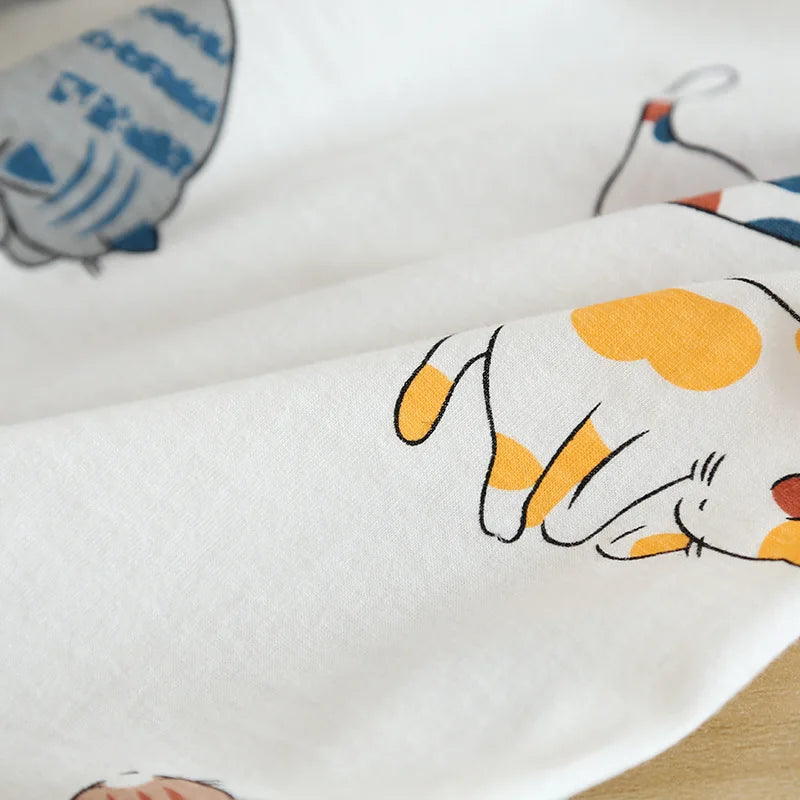 Ensemble Pyjama Femme 100% Coton – T-shirt Manches Courtes & Short - Livraison Offerte