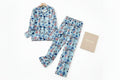 Pyjama Femme Flanelle Coton – Ensemble 2 Pièces Imprimé Kawaii & Carreaux | Livraison Offerte