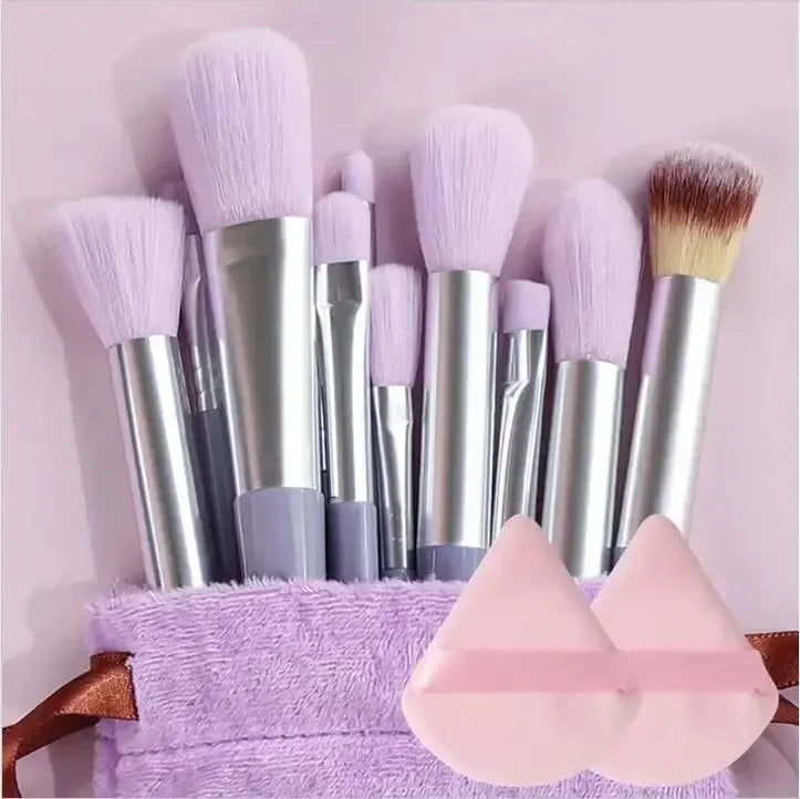 Set 13 Pinceaux Maquillage Professionnel – Poils Doux & Sac de Rangement | Livraison Offerte FR & EU