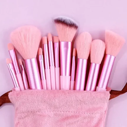 Set 13 Pinceaux Maquillage Professionnel – Poils Doux & Sac de Rangement | Livraison Offerte FR & EU