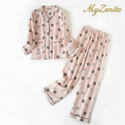 Pyjama Femme Flanelle Coton – Ensemble 2 Pièces Imprimé Kawaii & Carreaux | Livraison Offerte