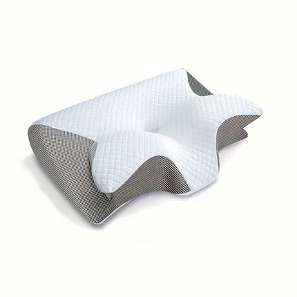 Oreiller Ergonomique en Forme de Corne 2025 – Soutien Cervical pour Dormeurs Latéraux, Dos & Ventre
