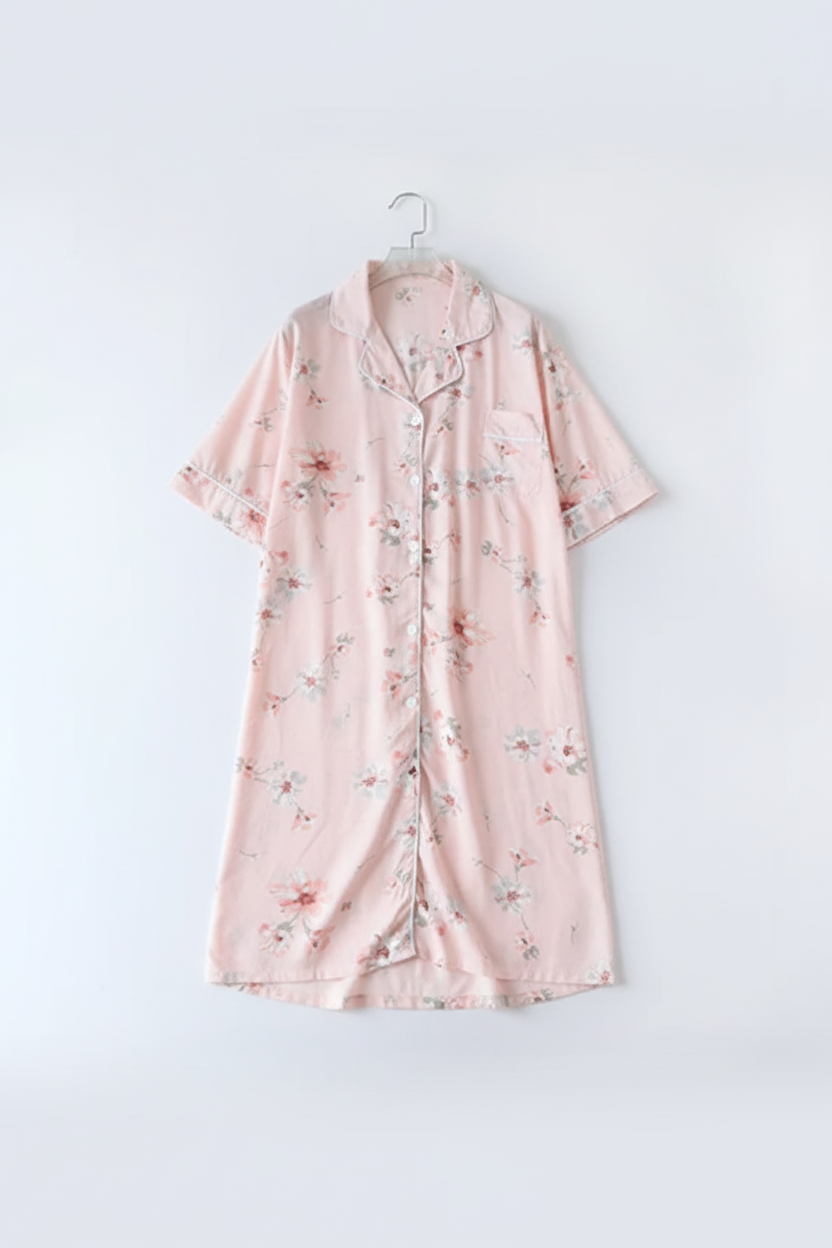 Rose Fleuri – Chemise de Nuit