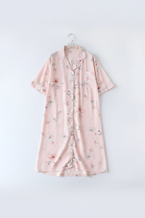 Rose Fleuri – Chemise de Nuit